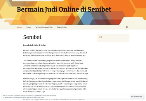 
                            7. Bermain Judi Online di Senibet