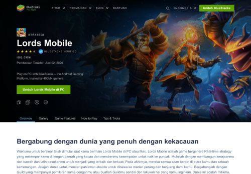 
                            7. Bermain Lords Mobile di PC - BlueStacks