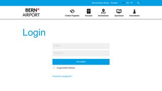 
                            10. BERN Airport - Login - Flughafen Bern