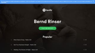 
                            1. Bernd Rinser on Spotify