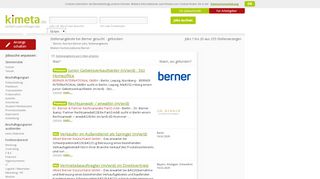 
                            11. Berner Jobs, Karriere | KIMETA.DE