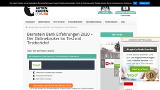 
                            6. Bernstein Bank Erfahrungen 2019 » Forex-Broker im Test