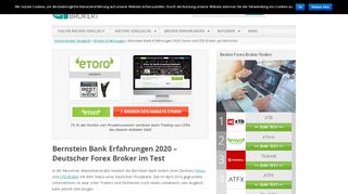 
                            8. Bernstein Bank - Online Broker Vergleich