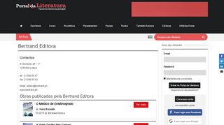 
                            12. Bertrand Editora - Portal da Literatura