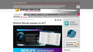 
                            6. BERUFE-Universum - www.planet-beruf.de