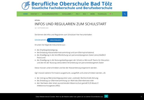 
                            9. Berufliche Oberschule Bad Tölz | Staatliche Fachoberschule und ...