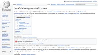 
                            3. Berufsförderungswerk Bad Pyrmont – Wikipedia