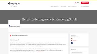 
                            10. Berufsförderungswerk Schömberg gGmbH | PsychJOB