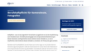 
                            11. Berufshaftpflicht für Kameraleute, Fotografen | erpam: Spezial ...