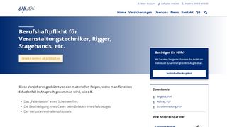 
                            10. Berufshaftpflicht für Veranstaltungstechniker, Rigger ... - erpam