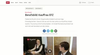 
                            13. Berufswelt - Berufsbild: Kauffrau EFZ - SRF mySchool - SRF