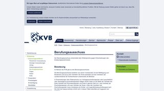 
                            12. Berufungsausschuss - Kassenärztliche Vereinigung Bayerns (KVB)