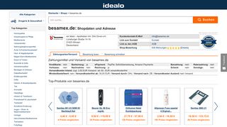 
                            10. besamex.de Online-Shop aus Winsen: Daten, Bewertungen und ...