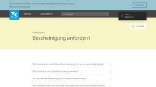 
                            7. Bescheinigung anfordern | Die Techniker