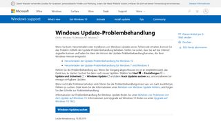 
                            3. Beschreibung der Windows Update-Problembehandlung