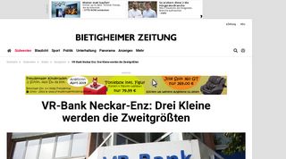 
                            9. Besigheim: VR-Bank Neckar-Enz: Drei Kleine werden die ...