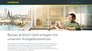 
                            1. Besser Geld anlegen mit dem comdirect AnlageAssistenten