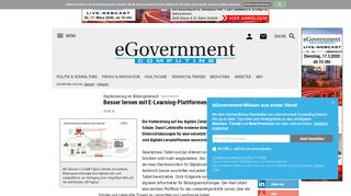 
                            7. Besser lernen mit E-Learning-Plattformen - eGovernment Computing