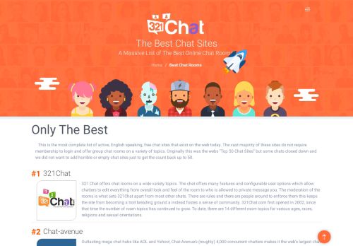 
                            11. Best 50 Chat Sites (Ranked by Quality & Popularity) - 321Chat