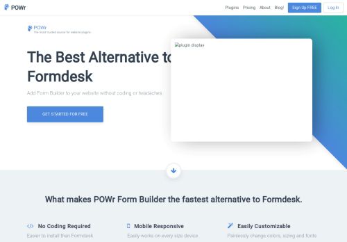 
                            3. Best Alternative to Formdesk - POWr.io