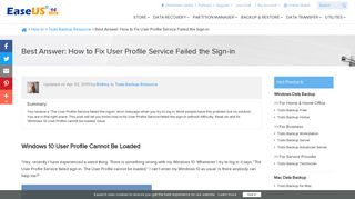 
                            11. Best Answer: How to Fix User Profile Service Failed the Sign-in ...