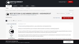 
                            9. Best Bitcoin Cloud Mining Service - HashingRoot - ...