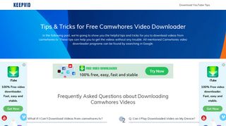 
                            8. Best Camwhores Video Downloader Online Tips - KeepVid