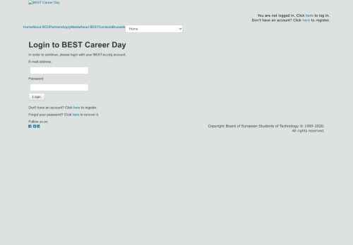 
                            5. BEST Career Day: Login