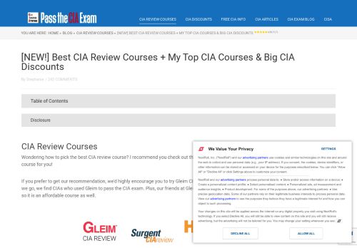 
                            5. Best CIA Review Courses + My Top Picks & Big Discounts [2019 Exam]