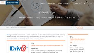 
                            7. Best Cloud Storage for Small Business | IDrive Review 2018