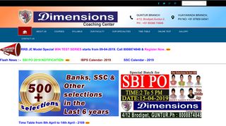 
                            10. Best coaching for banks SSC railways and all competitive exams Guntur