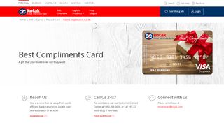 
                            11. Best Compliments Prepaid Debit Cards by Kotak Mahindra Bank
