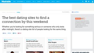 
                            8. Best dating sites 2019: Find a connection by this weekend - Mashable