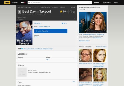 
                            4. Best Daym Takeout (TV Series 2013– ) - IMDb