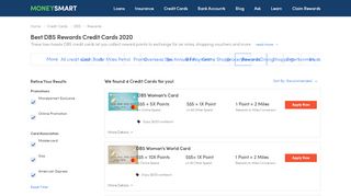 
                            6. Best DBS Rewards Credit Cards - Singapore | MoneySmart.sg