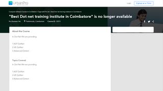 
                            13. Best Dot net training institute in Coimbatore in Coimbatore - ...