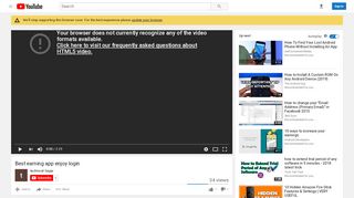 
                            11. Best earning app enjoy login - YouTube