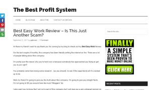 
                            5. Best Easy Work Review - Is This Just Another Scam?