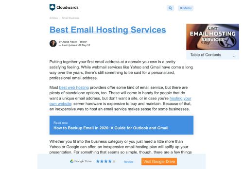 
                            12. Best Email Hosting Services - Cloudwards.net