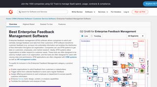 
                            11. Best Enterprise Feedback Management Software in 2019 | G2 Crowd