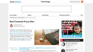 
                            4. Best Facebook Proxy Sites | LoveToKnow