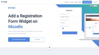 
                            8. Best Free Registration Form Plugin for Mozello - POWr.io