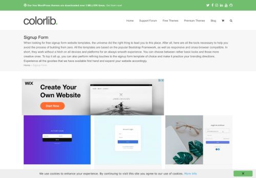 
                            3. Best Free Signup Form Website Templates 2019 - Colorlib