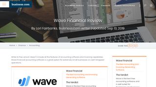 
                            9. Best Free Small Business Accounting Software | Wave Review 2019