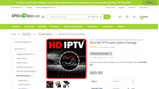 
                            1. Best HD IPTV Subscription Package - APKinTVBox Store
