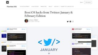 
                            6. Best iOS hacks from Twitter: January & February Edition - Medium