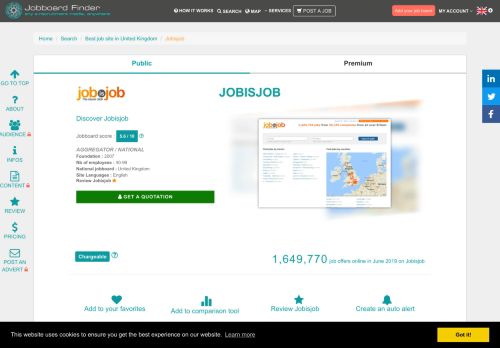 
                            10. Best job board in United Kingdom | Jobisjob | Jobboard Finder