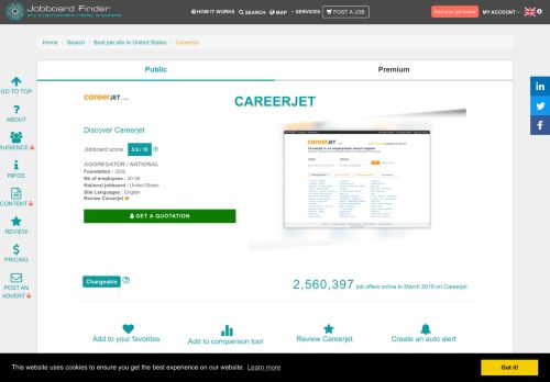 
                            10. Best job board in United States | Careerjet | Jobboard Finder