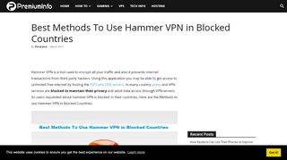 
                            12. Best Methods To Use Hammer VPN in Blocked Countries - PremiumInfo