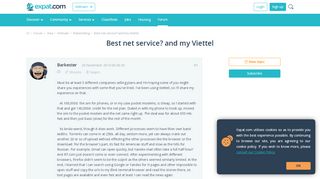 
                            11. Best net service? and my Viettel, Vietnam forum - Expat.com